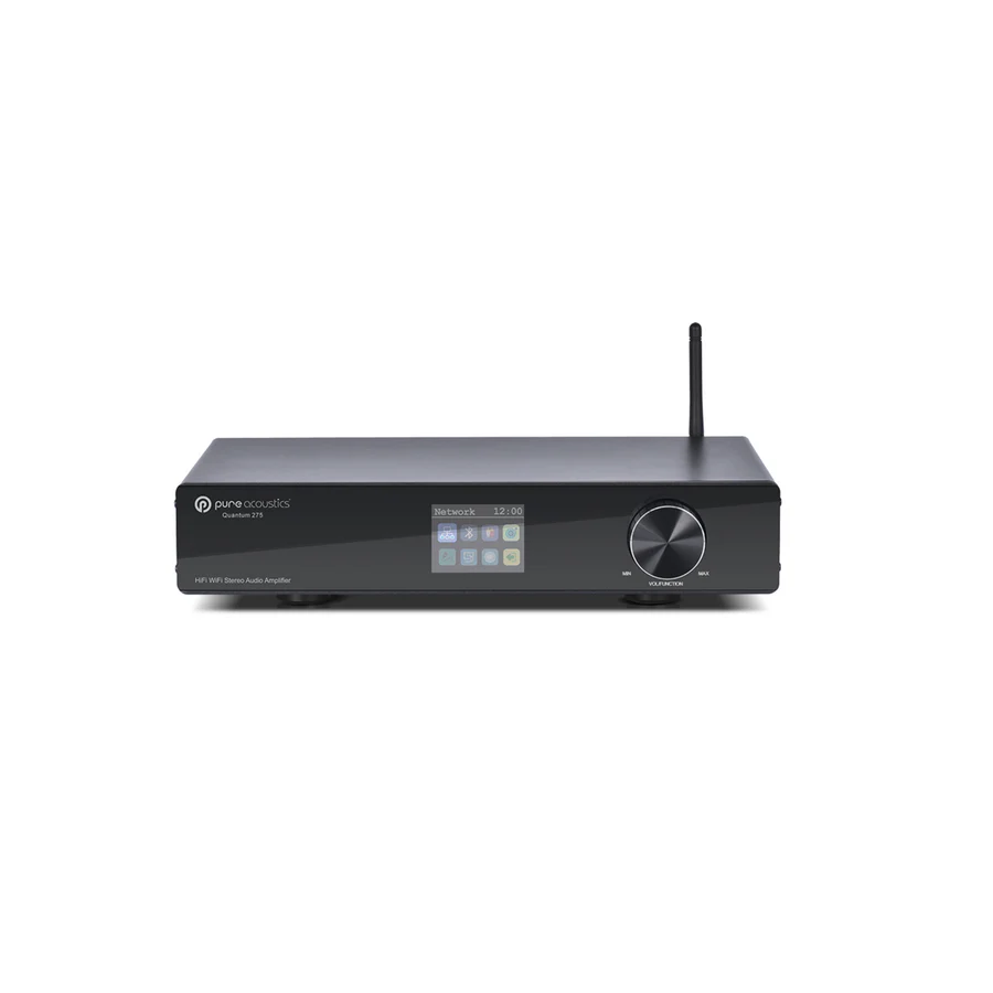 Pure Acoustics Quantum W275 - 2.1 Channel Integrated Stereo Network Amplifier (Supports Bluetooth WIFI, RCA / HDMI ARC/ LAN)