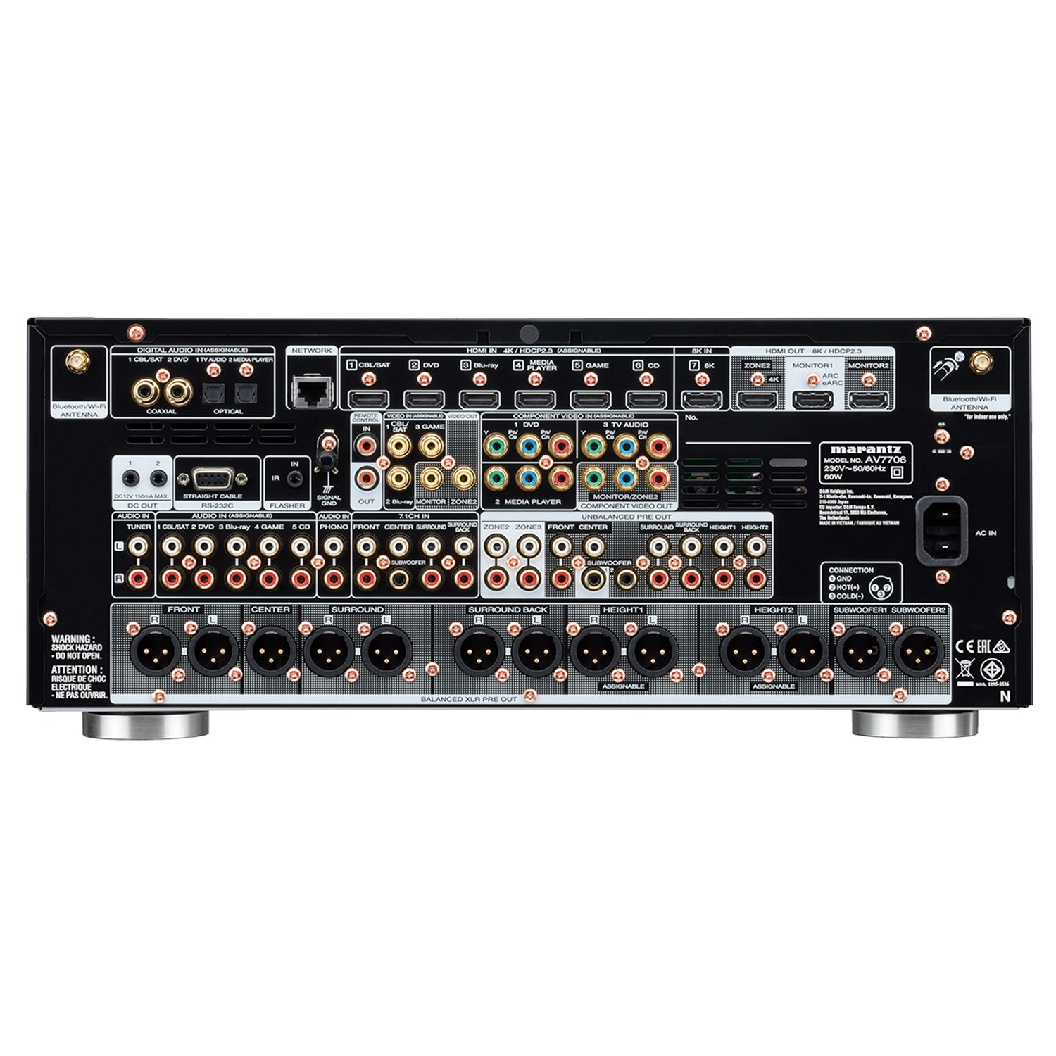 Marantz Cinema 60 - 7.2 Channel Dolby Atmos 8K AV Receiver