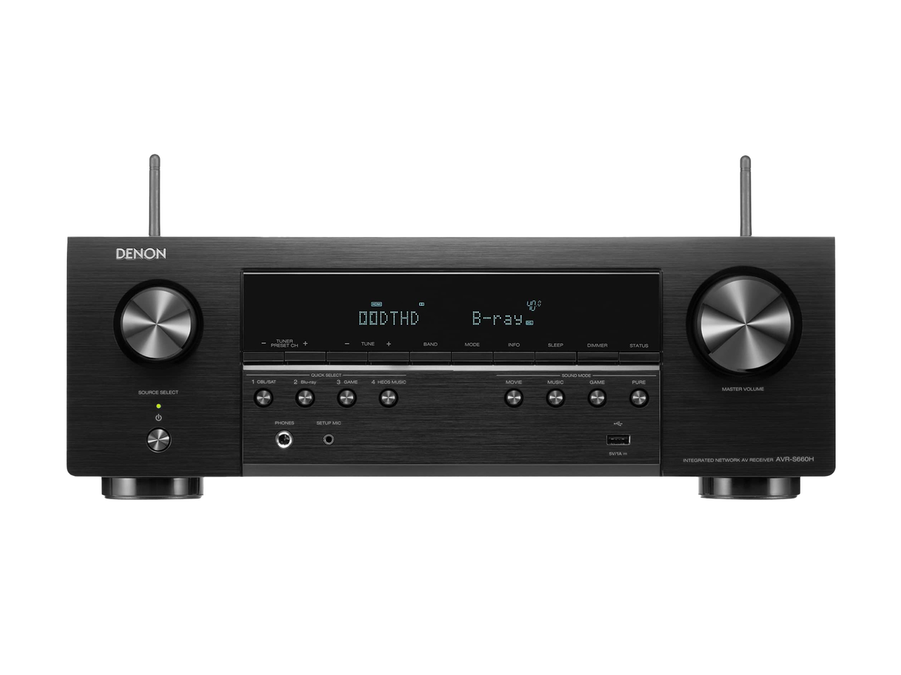Denon AVR-S660H - 5.2 Channel 8K AV Receiver