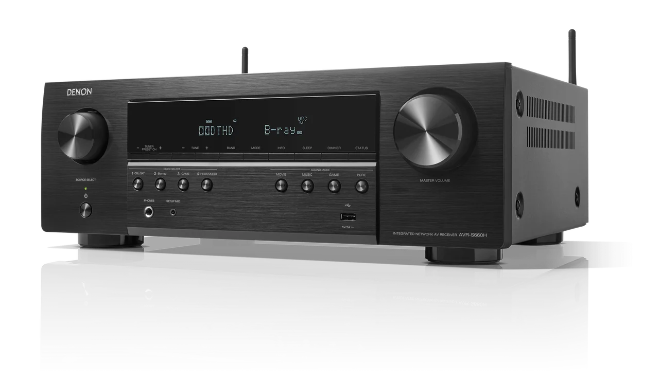 Denon AVR-S660H - 5.2 Channel 8K AV Receiver