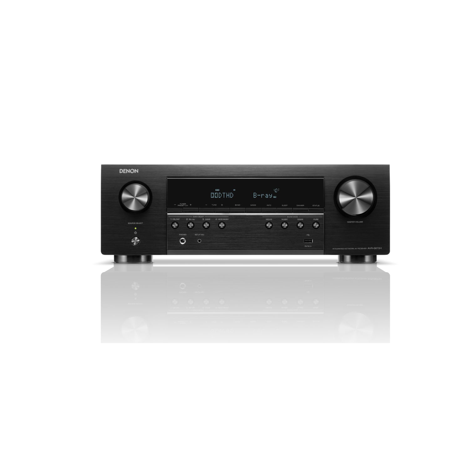 Denon AVR-S670H - 5.2 Channel Network 8K AV Receiver