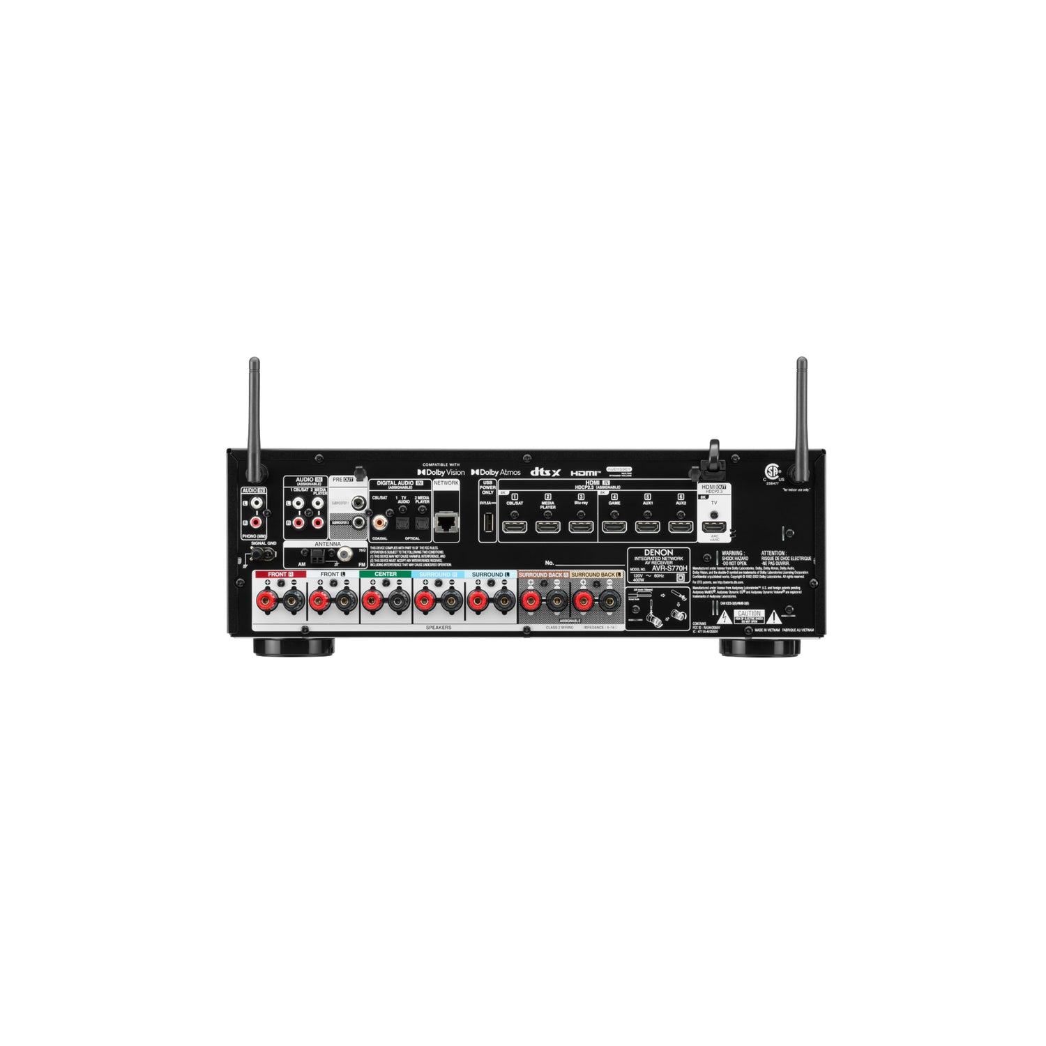 Denon AVR-S770H - 7.2 Channel 8K AV Receiver