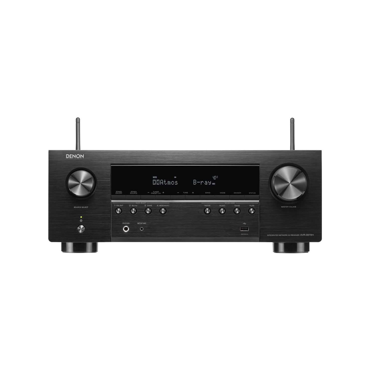 Denon AVR-S970H - 7.2 Channel Dolby Atmos 8K & 3D Audio Experience AV Receiver