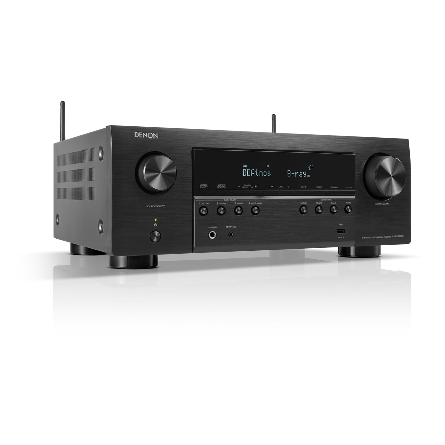 Denon AVR-S970H - 7.2 Channel Dolby Atmos 8K & 3D Audio Experience AV Receiver