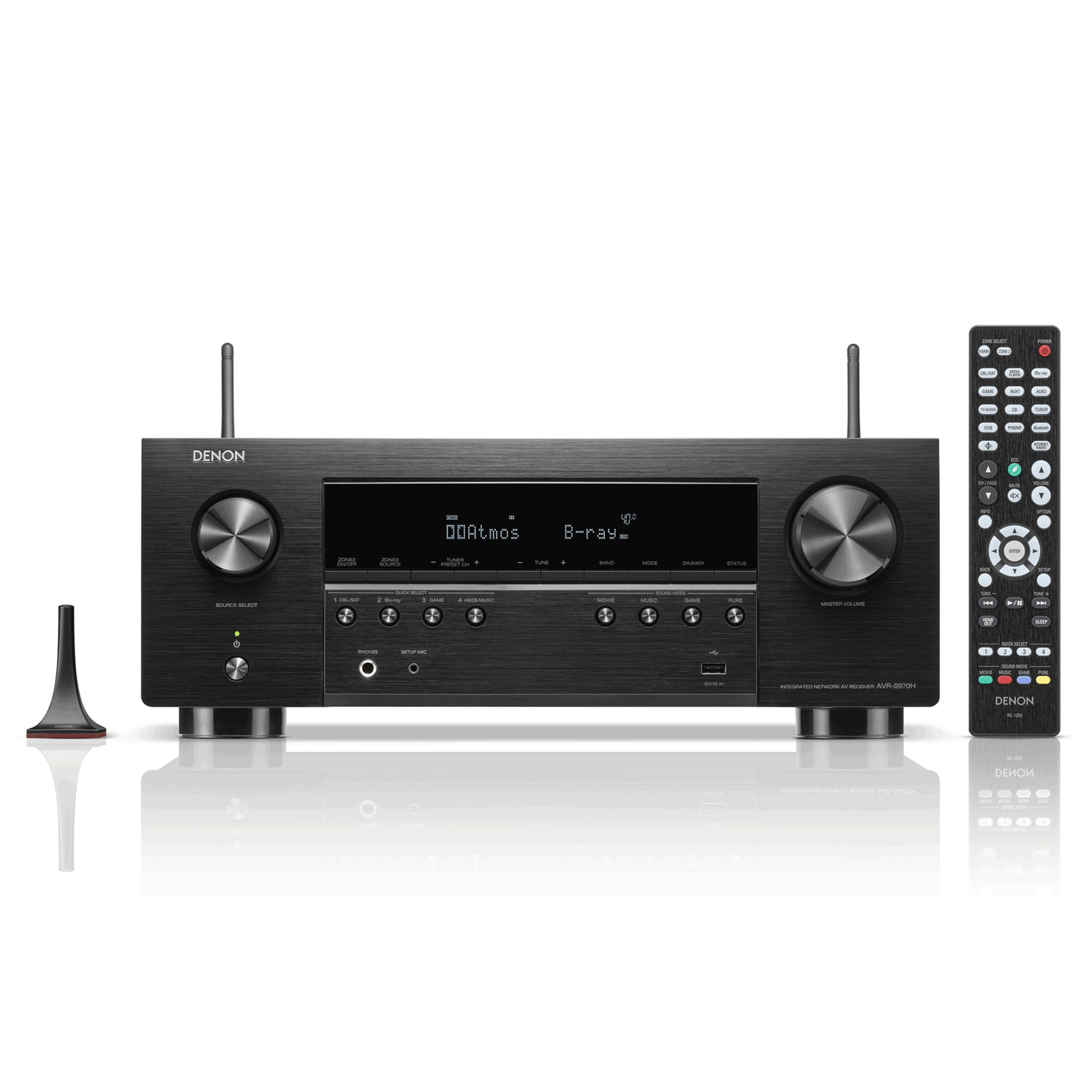 Denon AVR-S970H - 7.2 Channel Dolby Atmos 8K & 3D Audio Experience AV Receiver