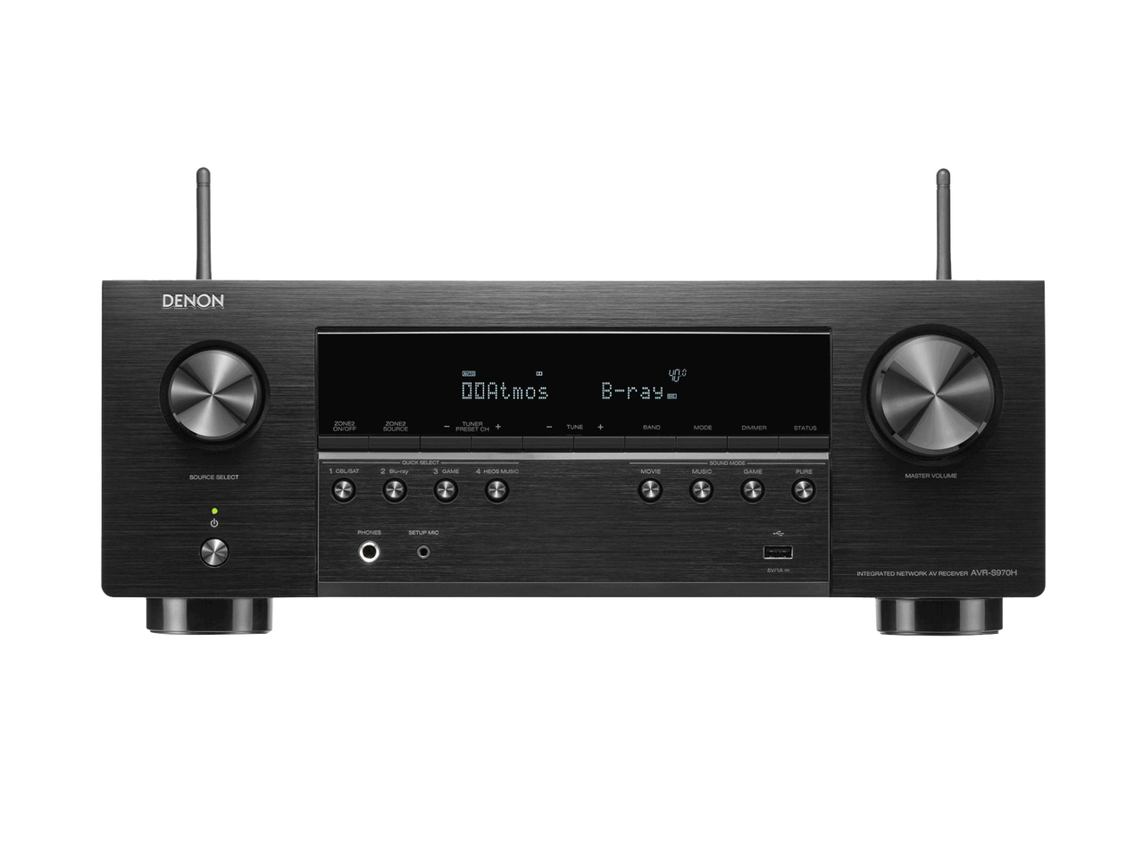 Denon AVR-S970H - 7.2 Channel Dolby Atmos 8K & 3D Audio Experience AV Receiver