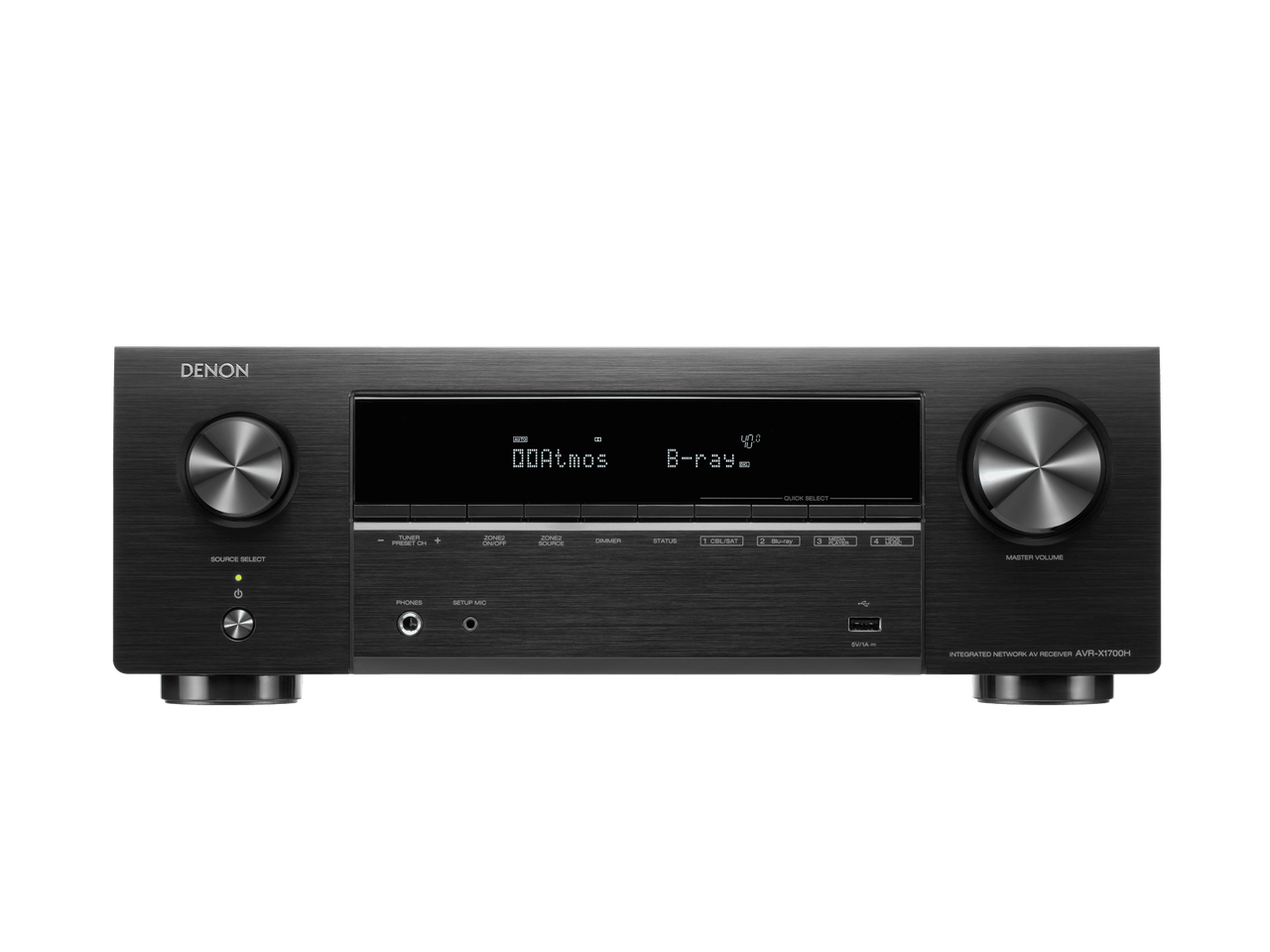 Denon AVR-X1700H - 7.2 Channel 8K AV receiver with Dolby Atmos