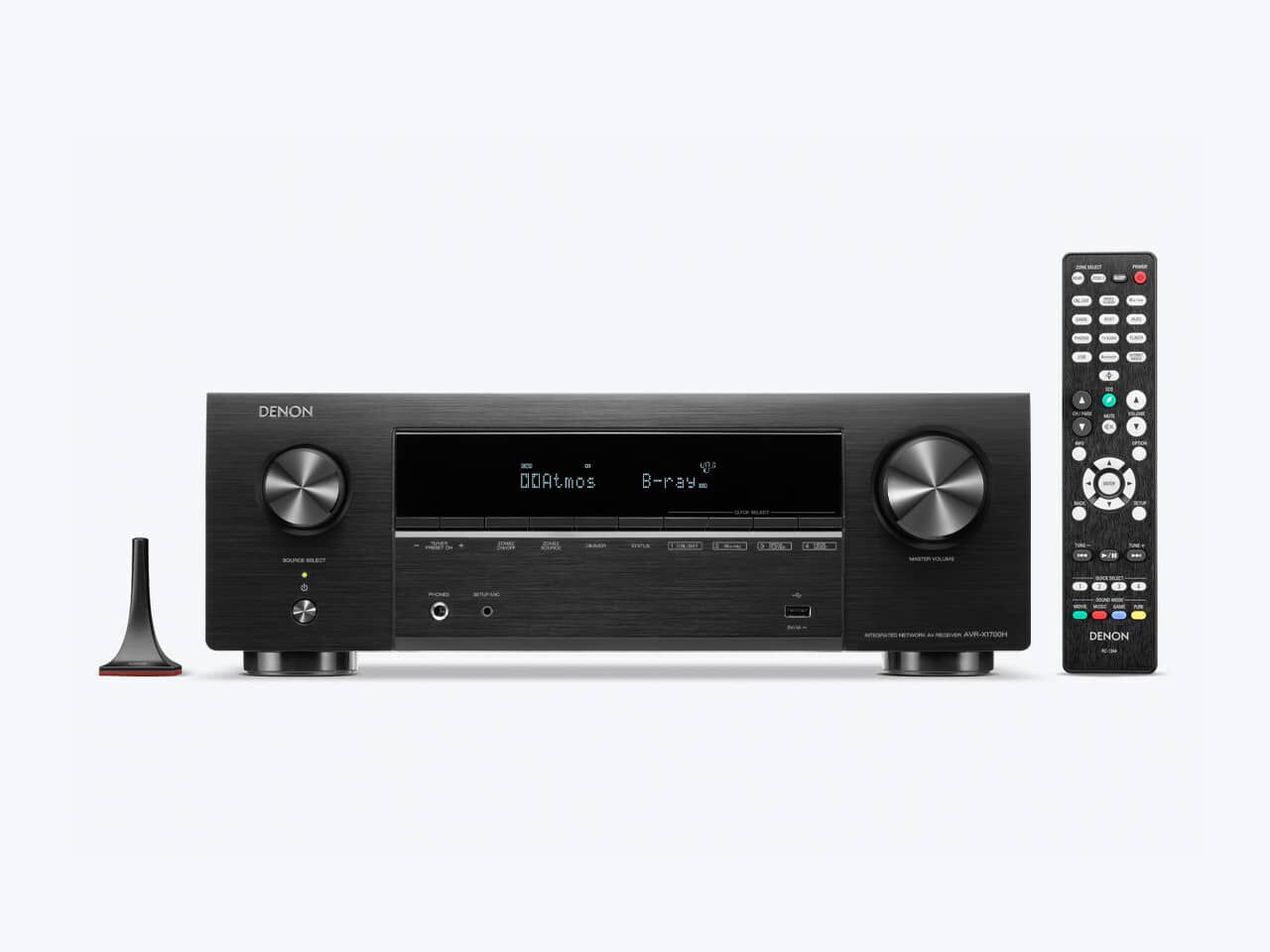 Denon AVR-X1700H - 7.2 Channel 8K AV receiver with Dolby Atmos