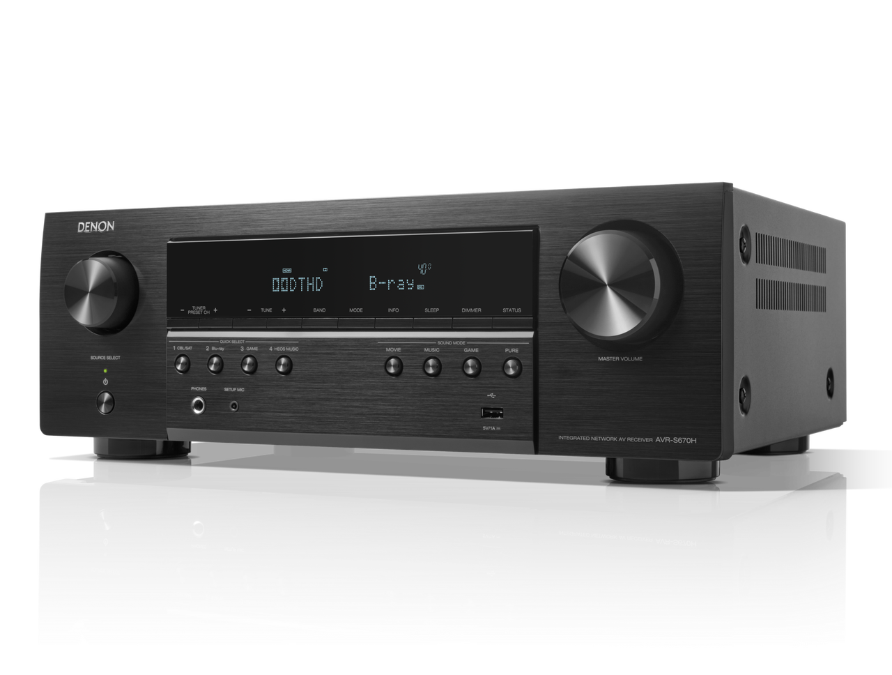 Denon AVR-S970H - 7.2 Channel Dolby Atmos 8K & 3D Audio Experience AV Receiver