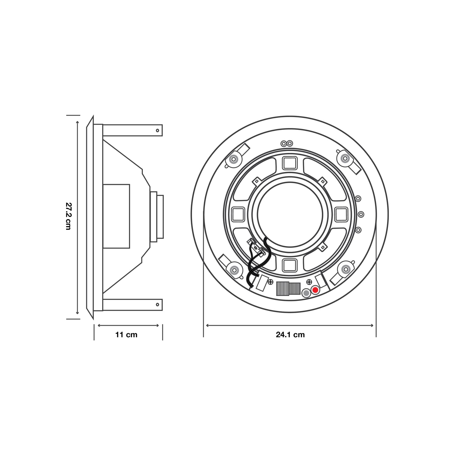 Pure Acoustics RIFT 88 (IQ-814) 2-Way 200W 8" Home Theatre In-Ceiling Speaker -Pair