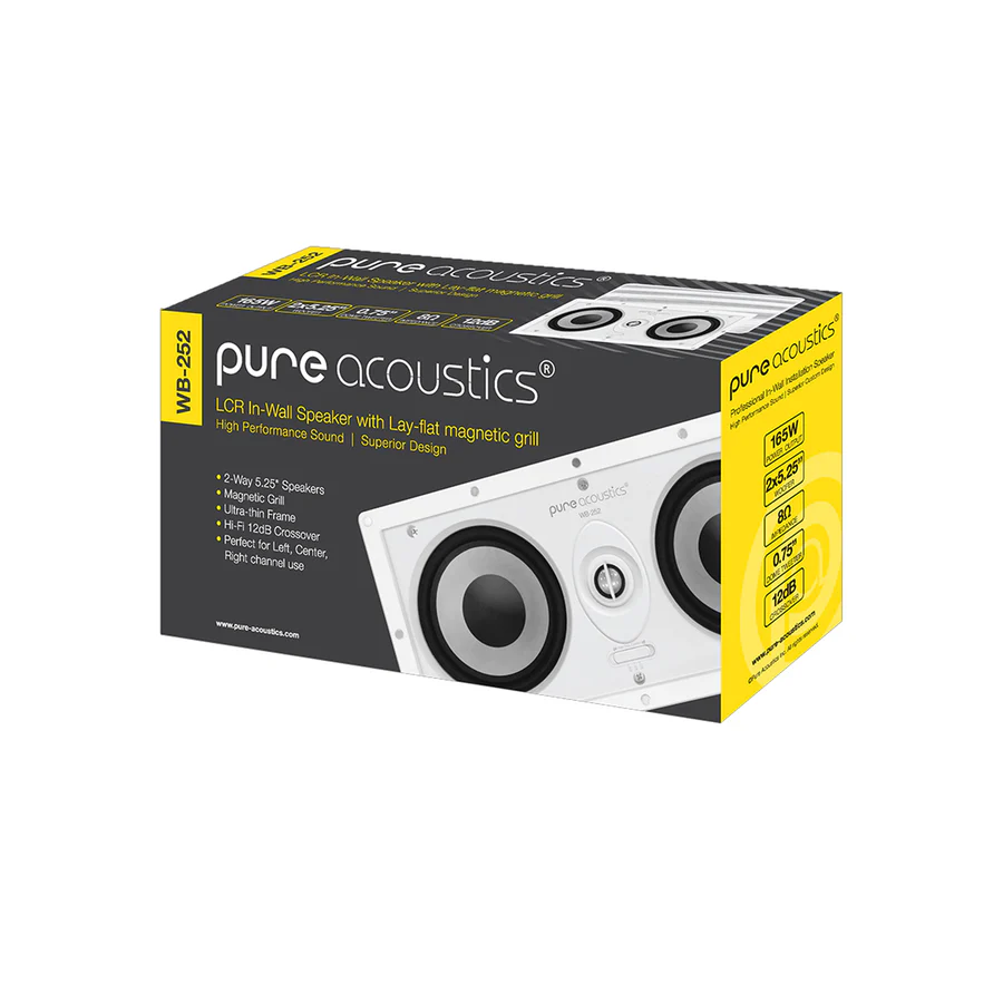 Pure Acoustics Rift 52 (WB-252) - 5.25 Inches In-Wall Speaker (Each)