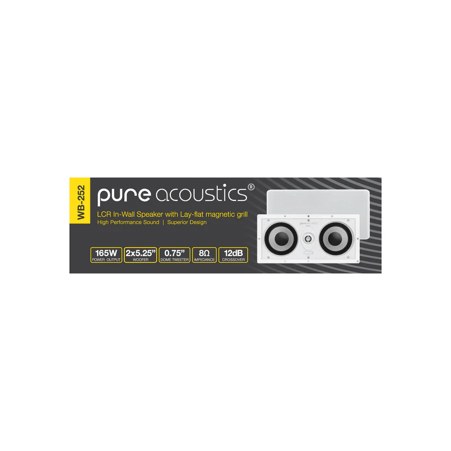 Pure Acoustics Rift 52 (WB-252) - 5.25 Inches In-Wall Speaker (Each)