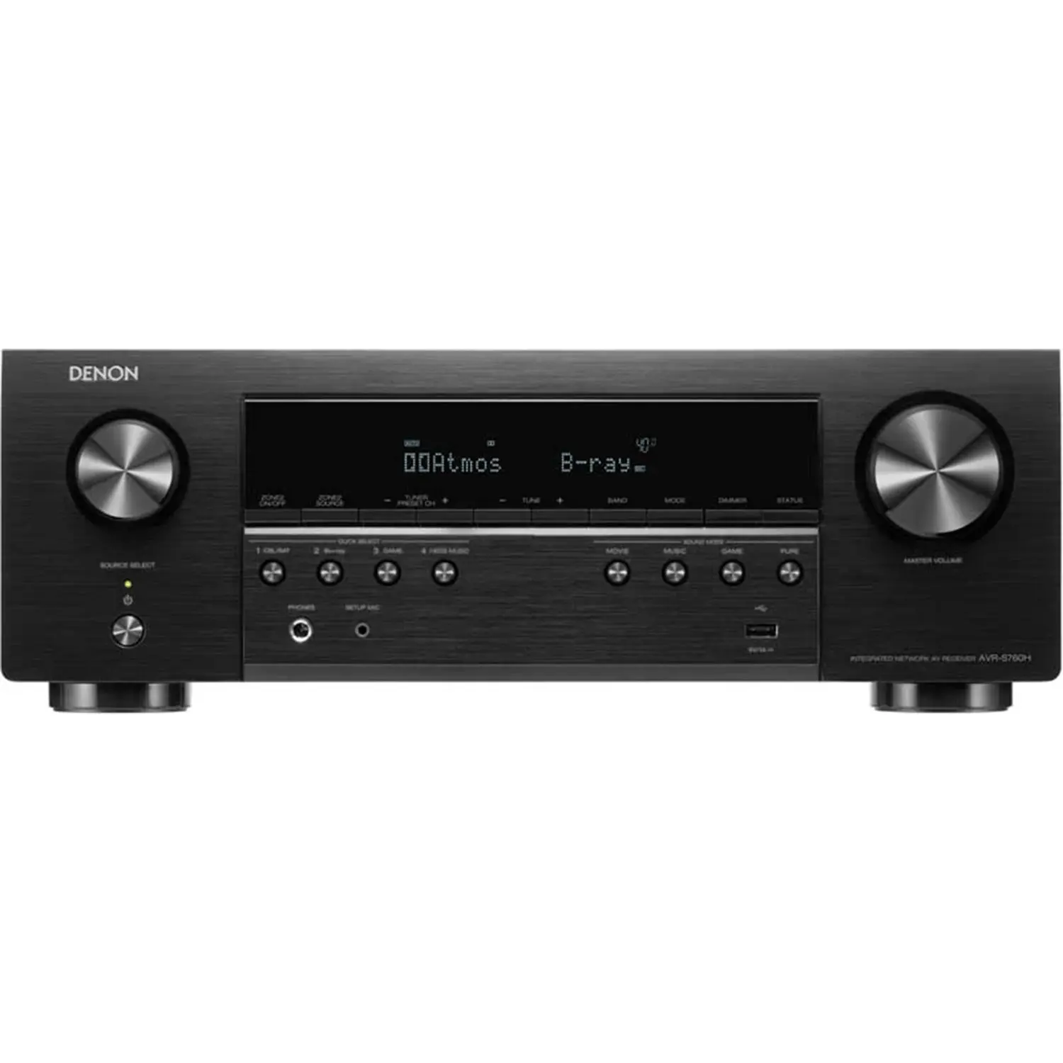 Denon AVR-S760H 7.2-Channel Dolby Atmos Network 8K AV Receiver