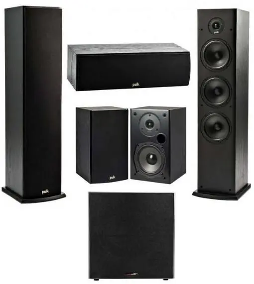 Polk Audio Fusion t Series 5.1 Channel Speaker Set