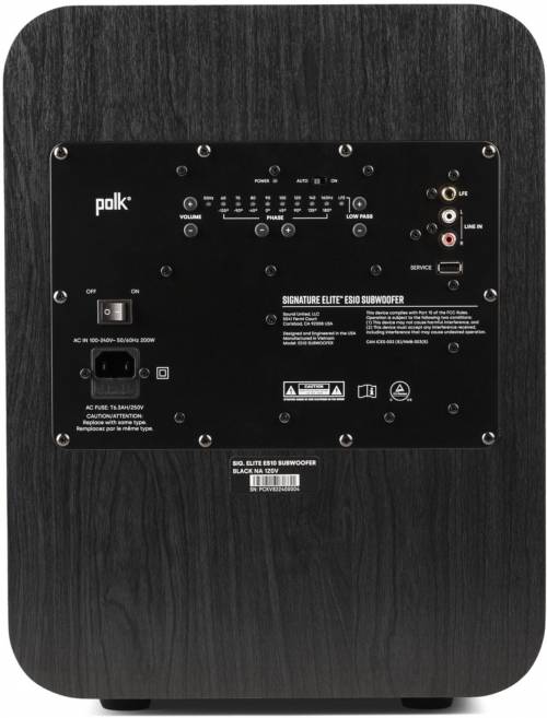 Polk Signature Elite ES10 Subwoofer 10” Signature Elite subwoofer