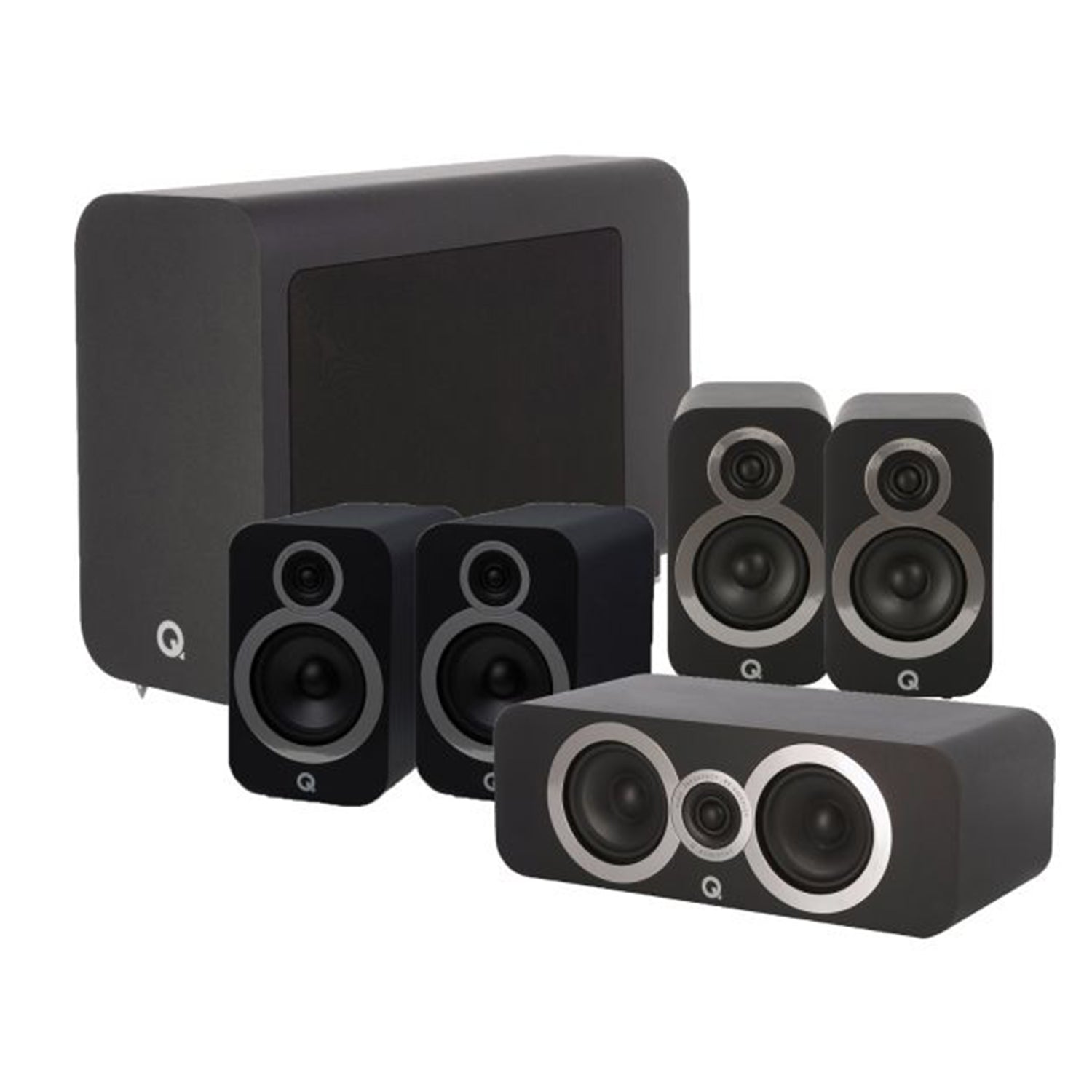 Marantz PM7000N Integrated Stereo Amplifier with Q Acoustics 3030i Bookshelf Speakers (Bundle Pack)