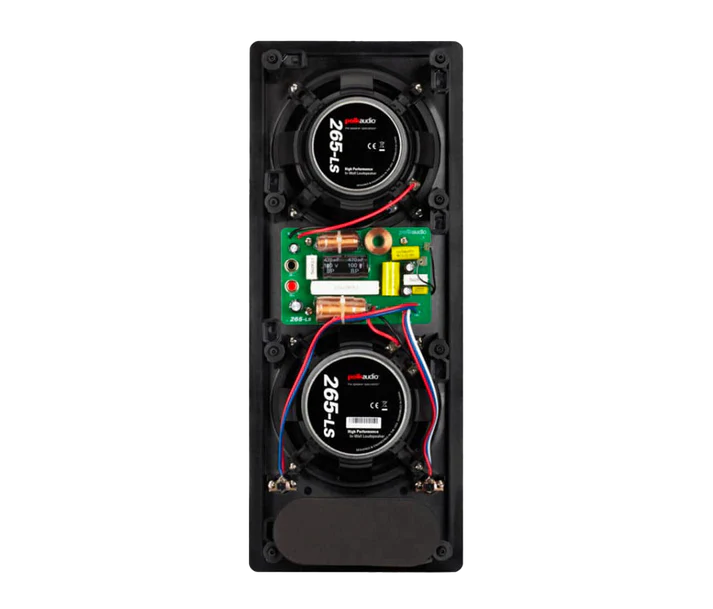 Polk Audio Vs 265-ls High Performance Vanishing Ls-series In Wall Rectangular Speaker With Dual 6.5(each)