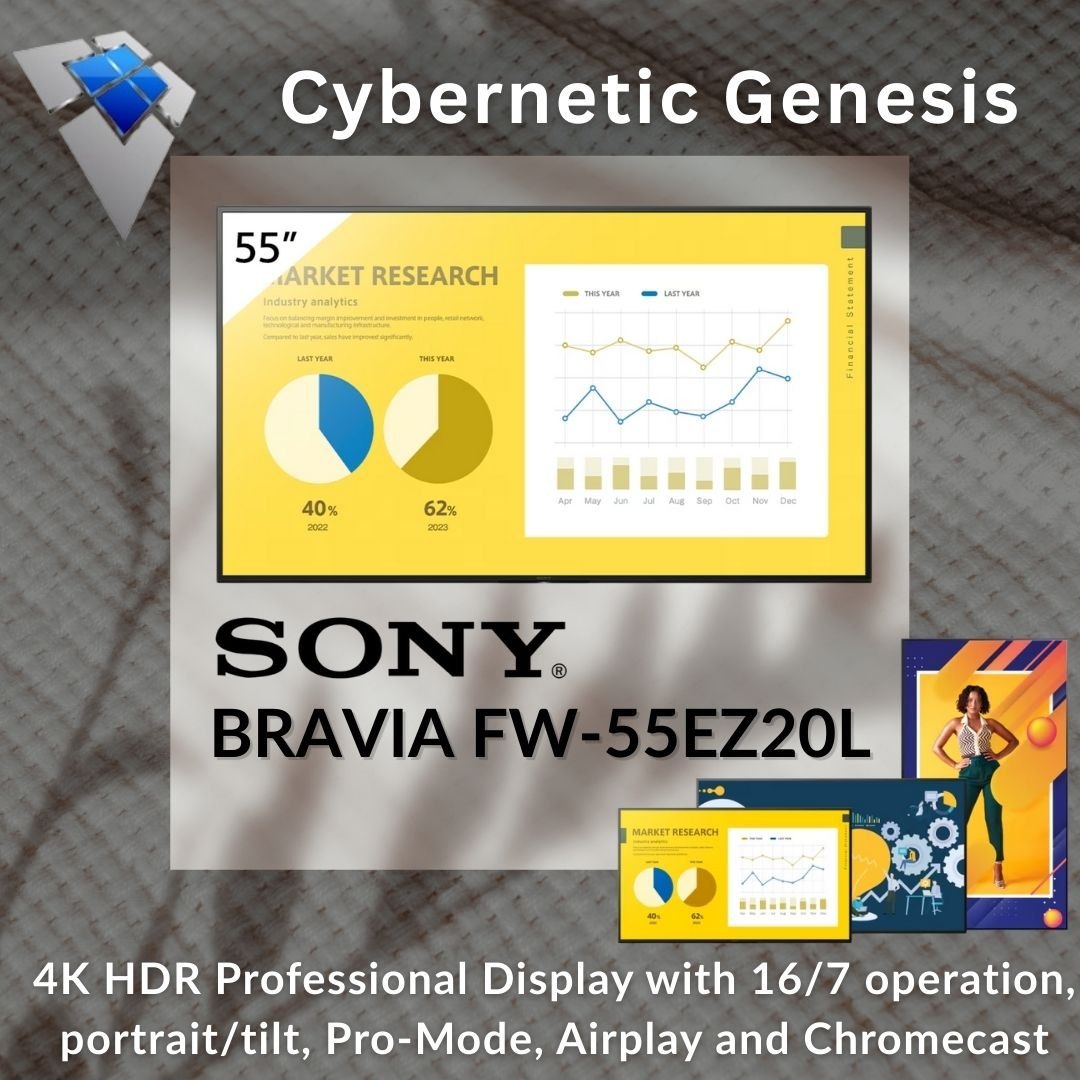 Sony  FW-55EZ20L 55” Professional display rated for 16/7 operation with essential professional functions